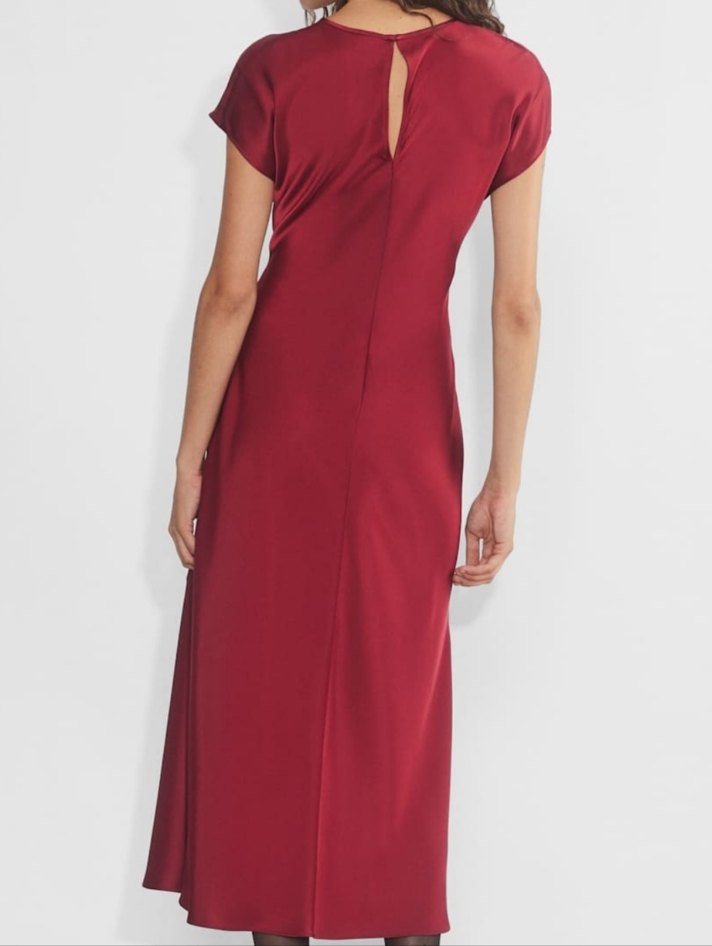 NWT $168 ARITZIA Wilfred Nicolette Sarin Dress Ruby Red Small - Picture 3 of 6